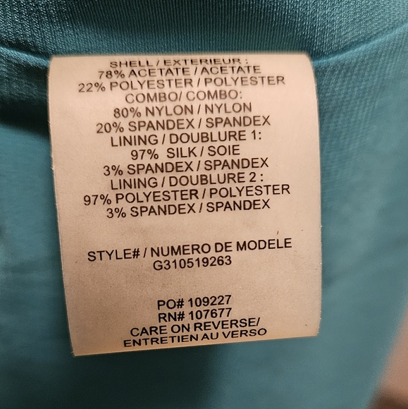 Alice & Olivia Gretchen Open Back Teal Dress Size 4 - Picture 14 of 14